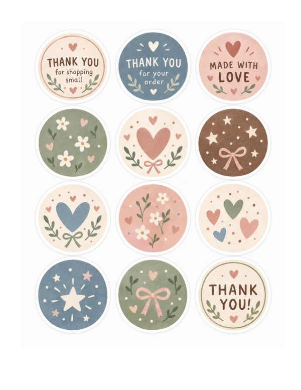 Preview of Printable Thank-You Stickers